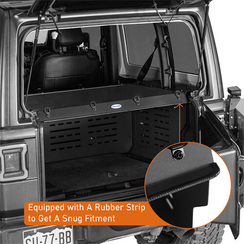 Road Trip Security Deck Enclosure For 2018-2023 Jeep Wrangler JL 2-Door - Ultralisk4x4-u3069s-5