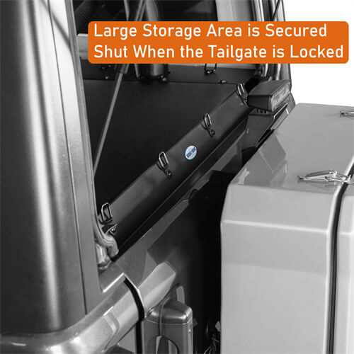 Road Trip Security Deck Enclosure For 2018-2023 Jeep Wrangler JL 2-Door - Ultralisk4x4-u3069s-9