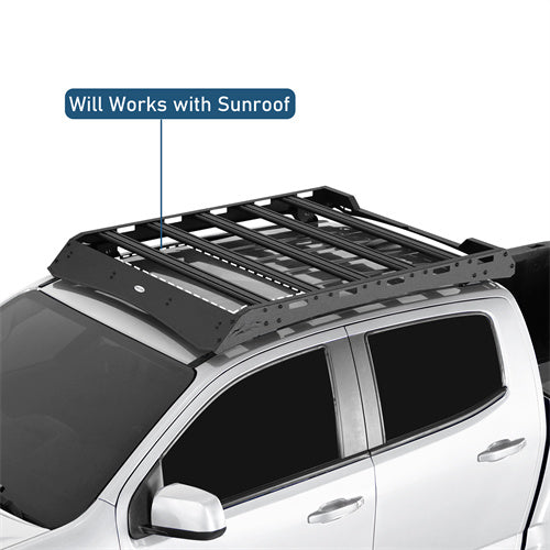 Road Trip Versatile Roof Rack For 2015-2022 with Chevy Colorado GMC Canyon Crew Cab -u9100-6