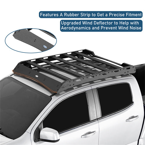 Road Trip Versatile Roof Rack For 2015-2022 with Chevy Colorado GMC Canyon Crew Cab -u9100-7
