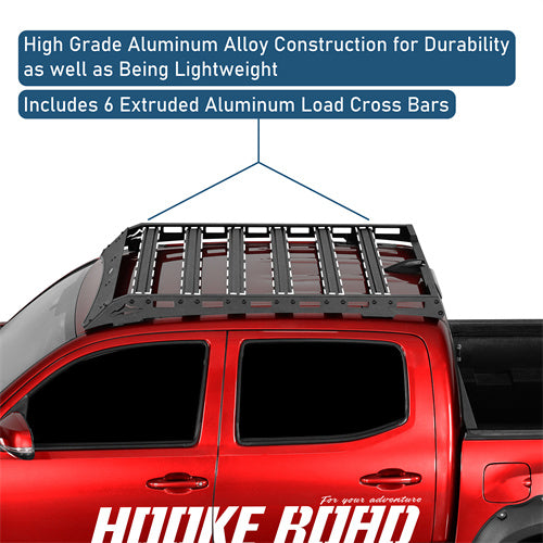 Road Trip Versatile Roof Rack For 2005-2023 Toyota Tacoma Double Cab -u4222-5