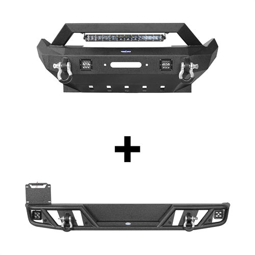 Rock Crawler Front & Rear Bumper For 2018-2025 Jeep Wrangler JL - Ultralisk4x4