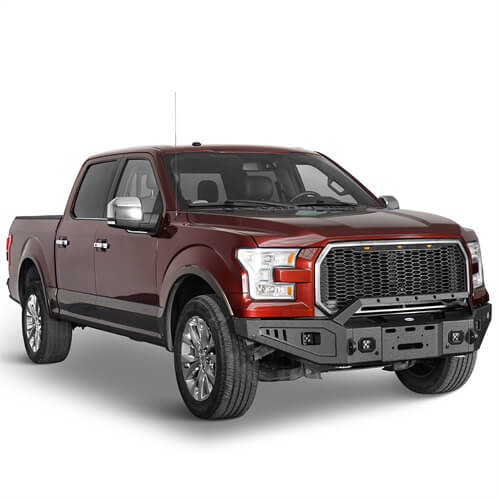 Rock Crawler Full-Width Front Bumper For 2015-2017 Ford F-150 - Ultralisk4x4-u8280-3