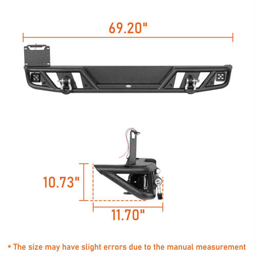 Rock Crawler Front & Rear Bumper For 2018-2025 Jeep Wrangler JL - Ultralisk4x4