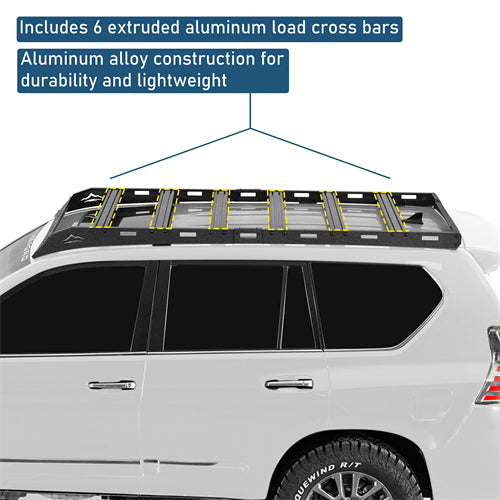 Overland Series Versatile Roof Rack For 2010-2023 Lexus GX460 - Ultralisk4x4