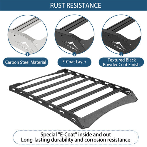 Overland Series Versatile Roof Rack For 2014-2021 Toyota Tundra CrewMax - Ultralisk4x4