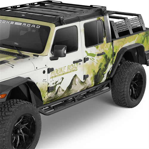 Running Boards Side Steps Nerf Bars For 2020-2025 Jeep Gladiator JT - Ultralisk4x4