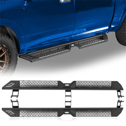 Off Road Side Step Bars For 2009-2018 Ram 1500 & 2019-2024 Ram 1500 Classic & 2010-2024 Ram 2500/3500 Crew Cab - Ultralisk4x4