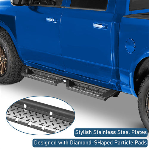 Off Road Side Step Bars For 2009-2018 Ram 1500 & 2019-2024 Ram 1500 Classic & 2010-2024 Ram 2500/3500 Crew Cab - Ultralisk4x4