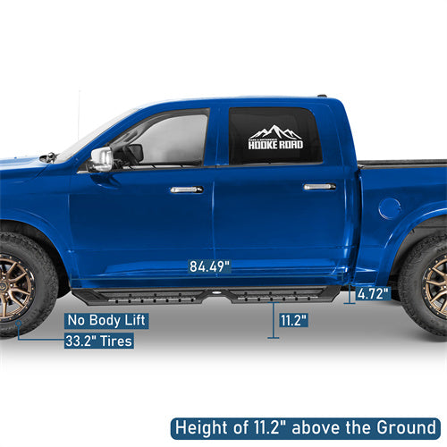 Off Road Side Step Bars For 2009-2018 Ram 1500 & 2019-2024 Ram 1500 Classic & 2010-2024 Ram 2500/3500 Crew Cab - Ultralisk4x4