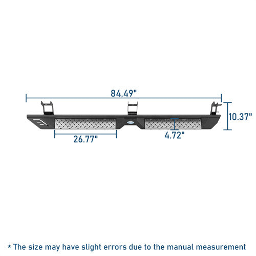 Off Road Side Step Bars For 2009-2018 Ram 1500 & 2019-2024 Ram 1500 Classic & 2010-2024 Ram 2500/3500 Crew Cab - Ultralisk4x4