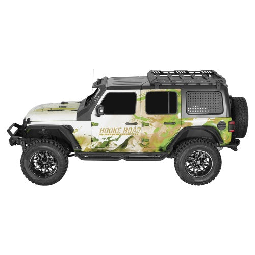 Nerf Side Steps For 2018-2026 Jeep Wrangler JL 4-Door Two-Stair - Ultralisk4x4