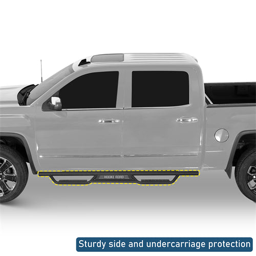 Nerf Side Step Bars For 2007-2018 Chevy Silverado/GMC Sierra 1500 | Crew Cab; 2007-2019 Chevy Silverado/GMC Sierra 2500 HD 3500 HD | Crew Cab - Ultralisk4x4