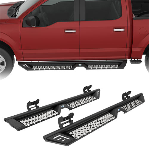Nerf Side Step Bars For 2009-2014 Ford F-150 SuperCrew - Ultralisk4x4