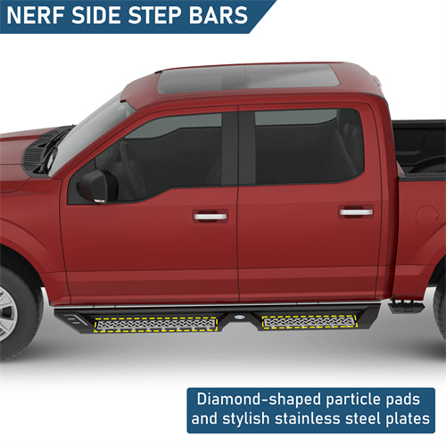 Nerf Side Step Bars For 2009-2014 Ford F-150 SuperCrew - Ultralisk4x4