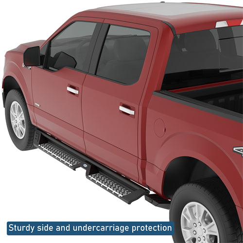 Nerf Side Step Bars For 2009-2014 Ford F-150 SuperCrew - Ultralisk4x4