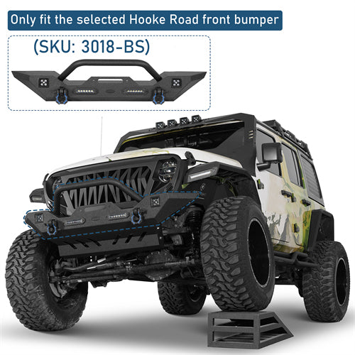 Front Skid Plate For 2018-2025 Jeep Wrangler JL & Gladiator JT - Ultralisk4x4