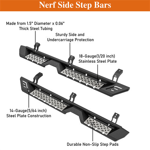 Nerf Side Step Bars For 2010-2024 Toyota 4Runner (Excluding Limited, Nightshade, TRD Sport & 10-13 SR5) - Ultralisk4x4