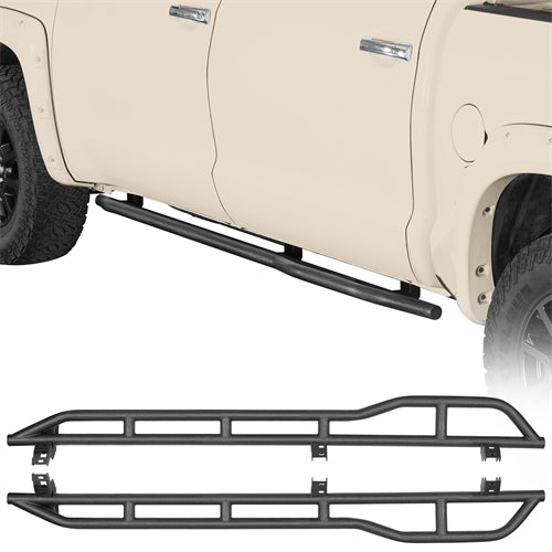 Tube Slider Rocker Guards For 2007-2021 Toyota Tundra CrewMax
