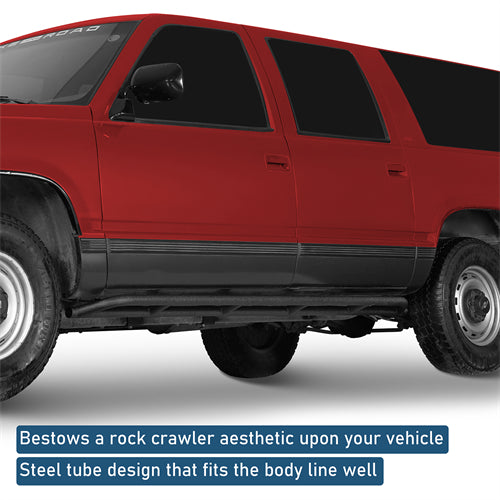 Tube Slider Rocker Guards For 1992-1999 Chevy Suburban (Excluding K2500 Suburban) - Ultralisk4x4