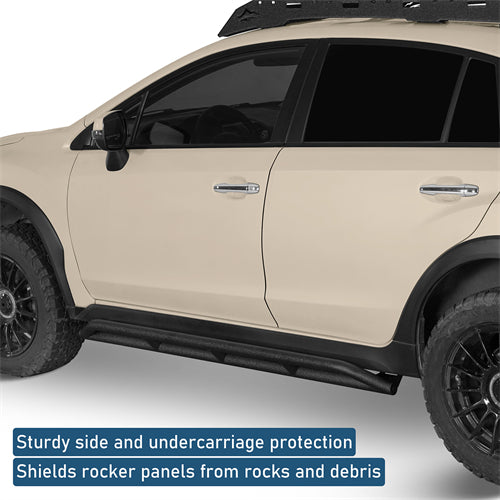 Tube Slider Rocker Guards For 2013-2017 Subaru XV Crosstrek - Ultralisk4x4