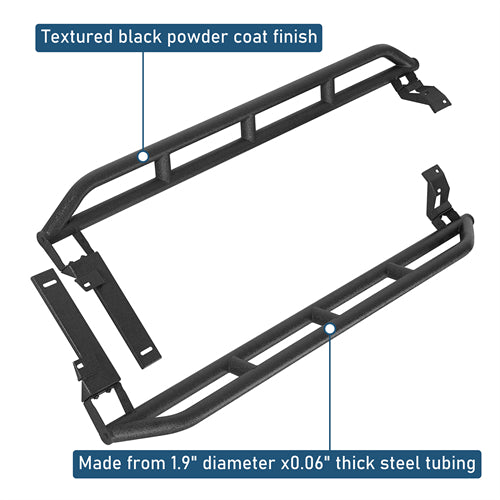 Tube Slider Rocker Guards For 2013-2017 Subaru XV Crosstrek - Ultralisk4x4