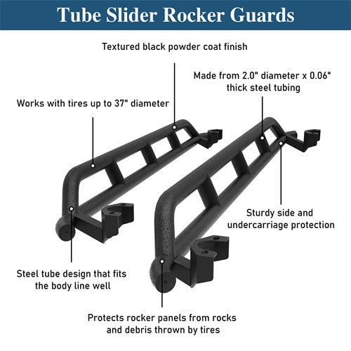 Nerf Bars Slider Running Boards Rocker Guard(07-18 Jeep Wrangler JK) - ultralisk4x4