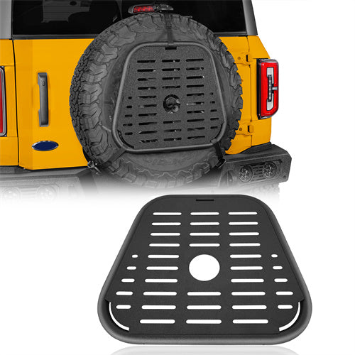 Spare Tire Mount Molle Storage Panel For 87-18 Jeep Wrangler YJ TJ JK & 21-25 Ford Bronco - Ultralisk 4x4