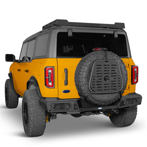 Spare Tire Mount Molle Storage Panel For 87-18 Jeep Wrangler YJ TJ JK & 21-25 Ford Bronco - Ultralisk 4x4