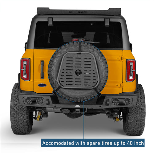 Spare Tire Mount Molle Storage Panel For 87-18 Jeep Wrangler YJ TJ JK & 21-25 Ford Bronco - Ultralisk 4x4