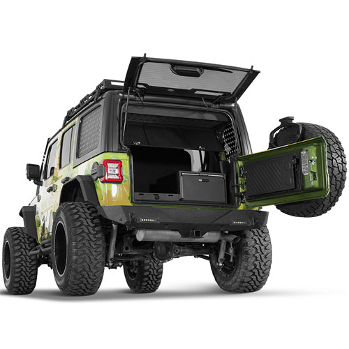 Trunk Upper Locking Storage Box For 2018-2025 Jeep Wrangler JL 4-Door Hardtop - Ultralisk4x4