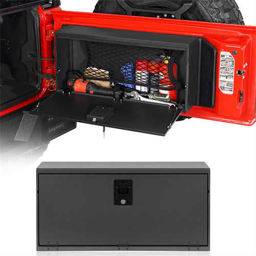 2 Gen Tailgate Storage Lock Box For 2018-2025 Jeep Wrangler JL - Ultralisk4x4
