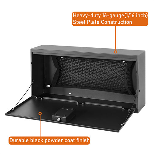 2 Gen Tailgate Storage Lock Box For 2018-2025 Jeep Wrangler JL - Ultralisk4x4