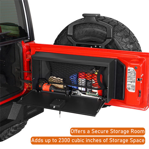 2 Gen Tailgate Storage Lock Box For 2018-2025 Jeep Wrangler JL - Ultralisk4x4