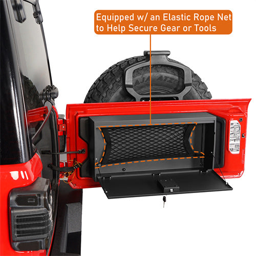 2 Gen Tailgate Storage Lock Box For 2018-2025 Jeep Wrangler JL - Ultralisk4x4