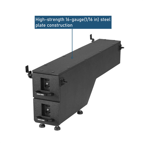 Wheel Well Storage Drawer System Truck Side Box For 2015-2022 Chevy Colorado GMC Canyon 5'2" Bed - Ultralisk4x4