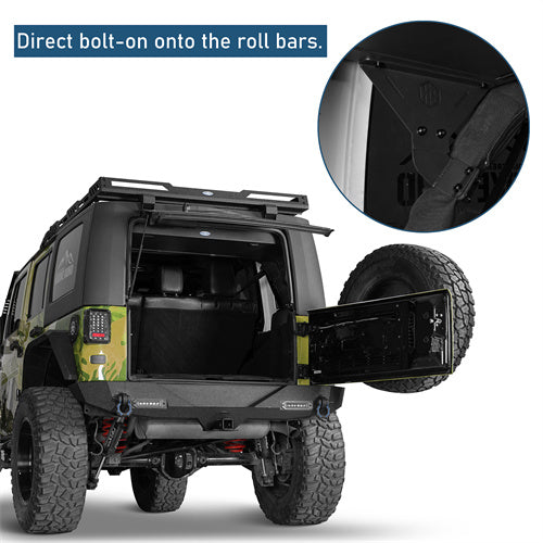 Road Trip Trunk Upper Locking Storage Box For 2007-2018 Jeep Wrangler JK 4-Door Hardtop - Ultralisk4x4-u2109-8