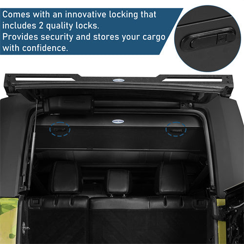 Road Trip Trunk Upper Locking Storage Box For 2007-2018 Jeep Wrangler JK 4-Door Hardtop - Ultralisk4x4-u2109-9