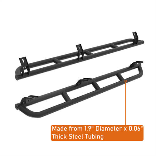 Tube Slider Rocker Guards For 2015-2025 Chevy Colorado & GMC Canyon Crew Cab - Ultralisk4x4