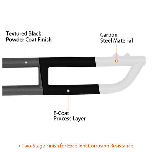 Tube Slider Rocker Guards For 2015-2025 Chevy Colorado & GMC Canyon Crew Cab - Ultralisk4x4