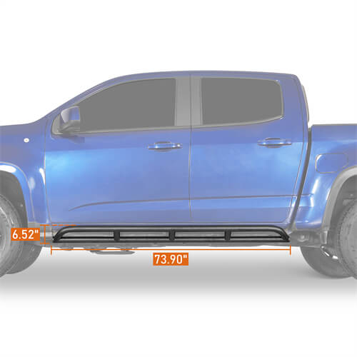 Tube Slider Rocker Guards For 2015-2025 Chevy Colorado & GMC Canyon Crew Cab - Ultralisk4x4