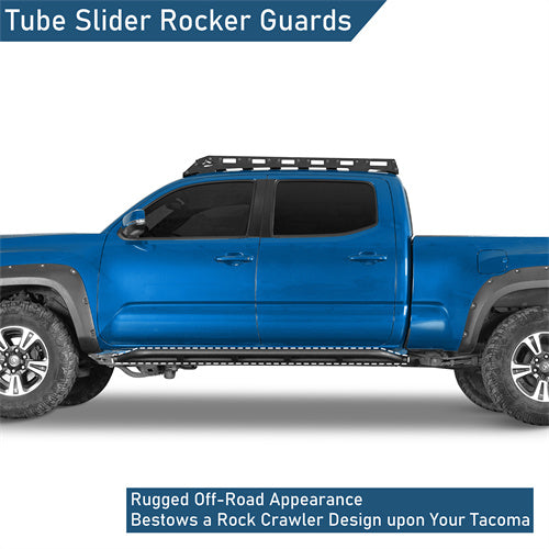 Tube Slider Rocker Guards For 2016-2023 Toyota Tacoma Double Cab - Ultralisk4x4