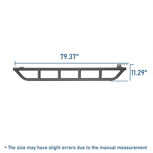 Tube Slider Rocker Guards For 2016-2023 Toyota Tacoma Double Cab - Ultralisk4x4
