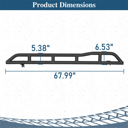 Tube Slider Rocker Guards w/ Kick-Out For 2010-2025 Toyota 4Runner (Excluding Limited, Nightshade, TRD Sport & 10-13 SR5) - Ultralisk4x4