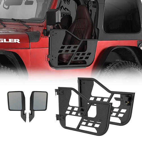 Rock Crawler Tubular Door Guards For 1997-2006 Jeep Wrangler TJ - Ultralisk4x4