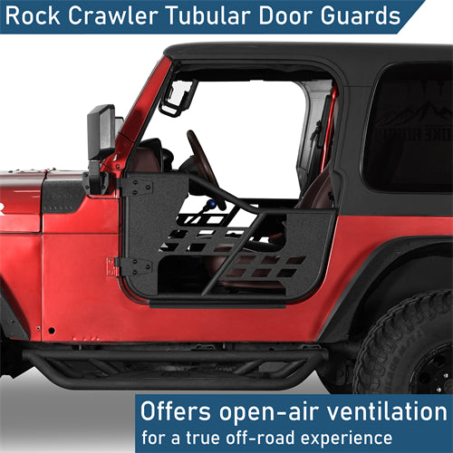Rock Crawler Tubular Door Guards For 1997-2006 Jeep Wrangler TJ - Ultralisk4x4