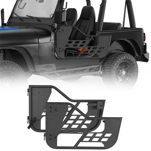 Rock Crawler Tubular Door Guards For 1976-1986 Jeep CJ-7 Wrangler YJ - Ultralisk4x4