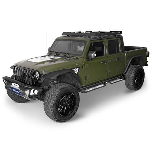 Jeep Gladiator Side Steps Wheel To Wheel Running Boards Pickup Truck Parts - Ultralisk 4x4 ul7017 3