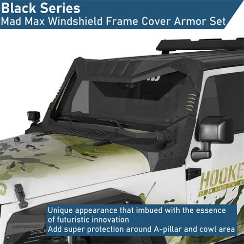 Off-Road Madmax Windshield Frame Cover Visor/Cowl Combination For 2007-2018 Jeep Wrangler JK - Ultralisk4x4-u2108-4