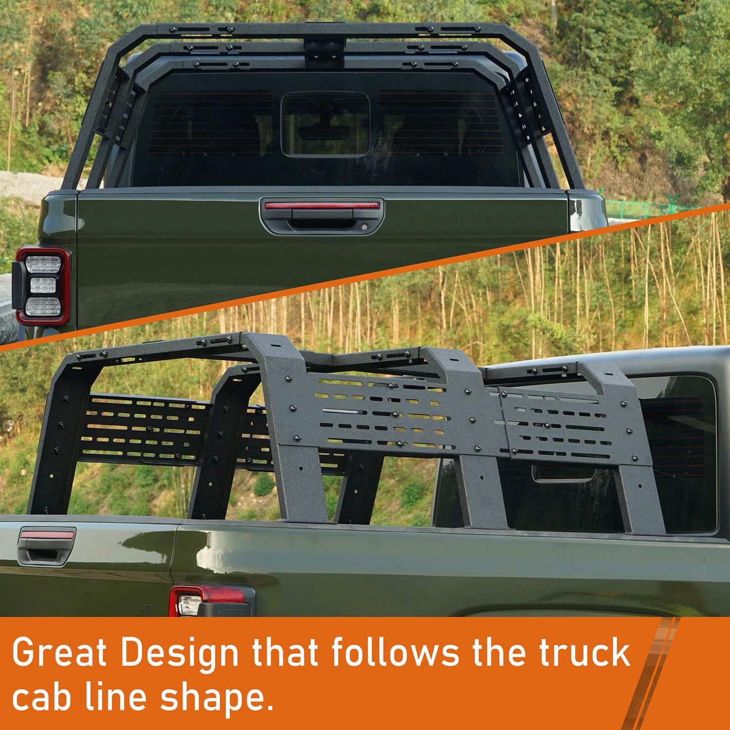 Jeep Gladiator JT & Tacoma 18.8" High Overland Bed Rack  - Ultralisk 4x4